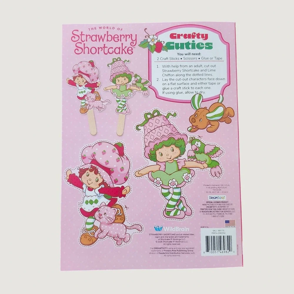 Strawberry Shortcake Coloring Book Berry Cute Activity Craft Book